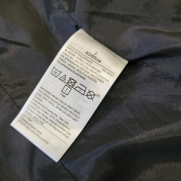 BANANA REPUBLIC | Classic-Fit Metallic Plaid Blazer | Sz. 2 - Picture 4 of 7